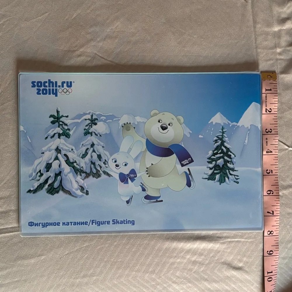 Sochi 2014 Olympics Glass Cutting Board